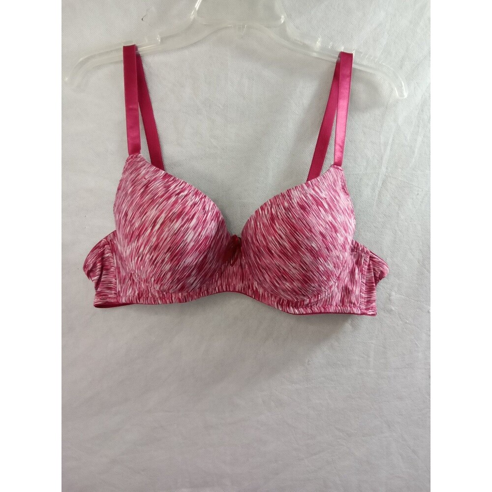 Viola's Secret 40C Pink And White Paddeed‎ Bra Bow